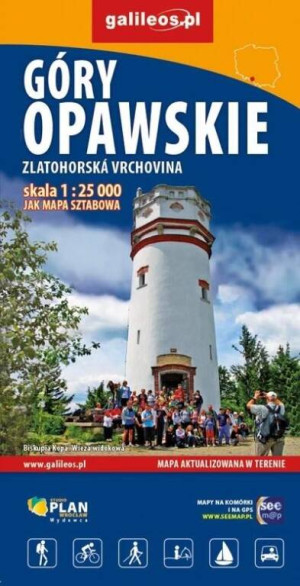 Góry Opawskie. Mapa 1:25 000