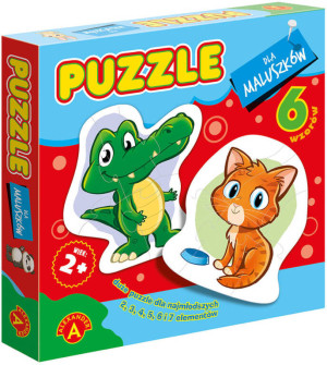 Puzzle dla maluszków. Krokodyl