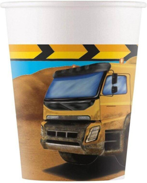 Kubeczki papierowe Construction 200ml