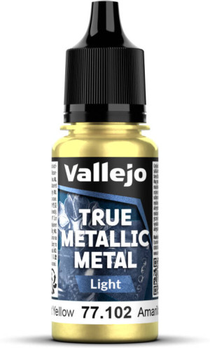 Vallejo: 77.102 - True Metallic Metal - Light - Radiant Yellow (18 ml)