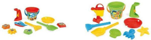 Komplet do piasku 10 elementów, 2 wzory
