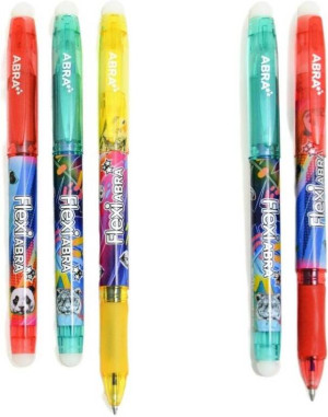 Długopis ścieralny Flexi Abra Wild 3szt +2gratis