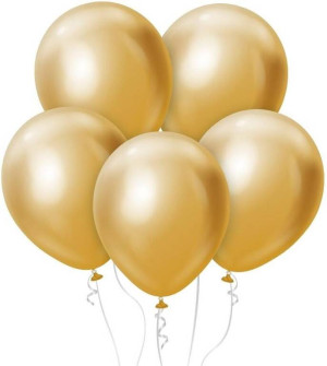Balony Beauty&Charm platynowe złote 30cm 7szt
