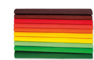 Bibuła marszczona 25X200CM - Jesień MIX kolorów 10 rolek