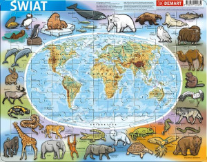 Puzzle ramkowe. Świat