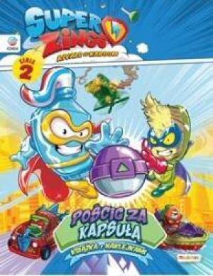 SuperZings. Książka z naklejkami + figurka