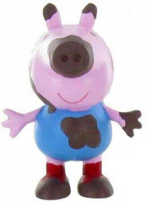 COMANSI figurka Świnka Peppa - George on the mud Y99688