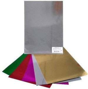 Karton metaliczny kolorowy 250g B4 5 arkuszy
