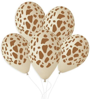 Balony żyrafa latte 33cm 50szt