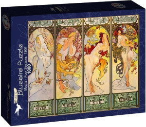 Puzzle 1000 Cztery pory roku, Alfons Mucha,1900