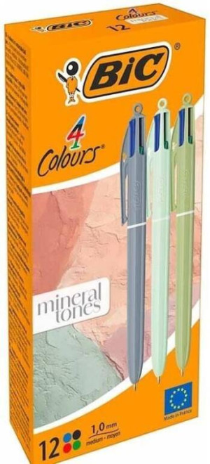 Długopis 4 Colours Mineral Tones mix (12szt) BIC