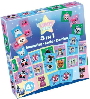 Tactic. Lumo Stars 3w1. Memorize, Lotto, Domino