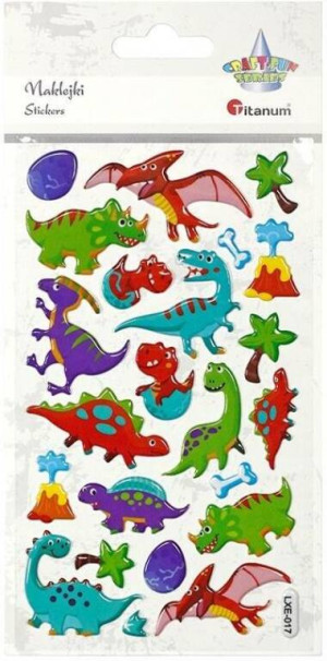 Naklejki wypukłe dinozaury