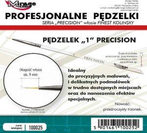 Pędzelek Precision Kolinsky 1