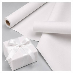Papier ozdobny biały klasyczny X-Strong 57cmx25m