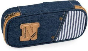 Piórnik etui Denim granatowy