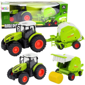 Traktor rolniczy zdalnie sterowny z prasą 1:24