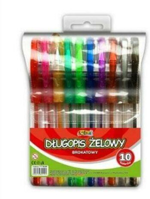 Długopis żelowy Kolori brokatowy 10 kol. PENMATE