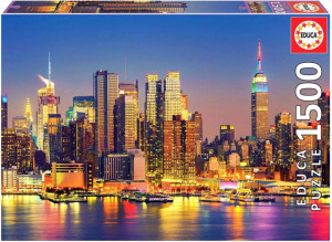 Puzzle 1500. Manhattan nocą. Nowy Jork. 109547
