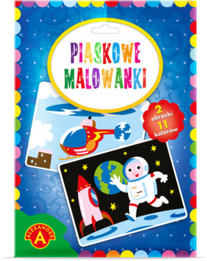 Piaskowe malowanki. Astronauta i Helikopter