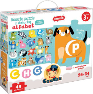 CzuCzu. Alfabet. Duuuże puzzle z dziurką. 3+