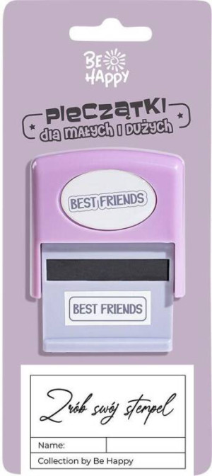 Pieczątka dla dzieci z napisem best friends