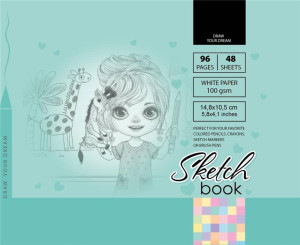 Sketchbook. Szkicownik 96 kartek. 148 x 105 mm