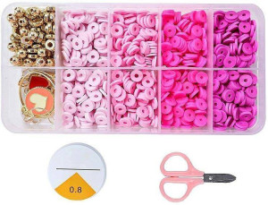 Koraliki DIY odcienie różu