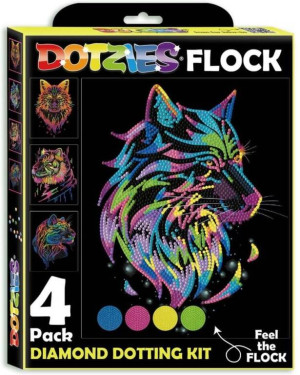 Diamond Dotz - Adults Flocked Wild Neon