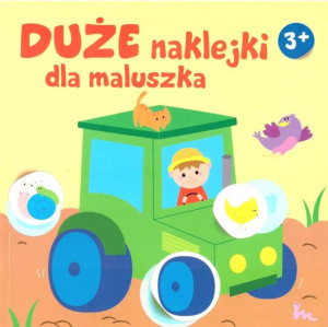 Duże naklejki dla maluszka 3+. Traktor