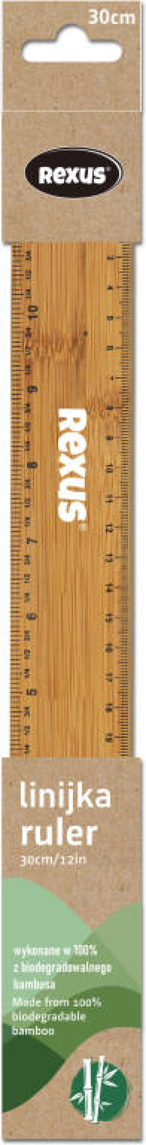 Linijka drewniana, 30cm