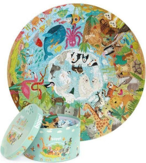 Puzzle okrągłe 150. Zwierzęta świata