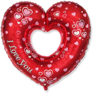 Balon foliowy 61cm Serce I Love You