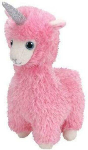 Ty Inc. Beanie Boos. Różowa Lama, 15cm