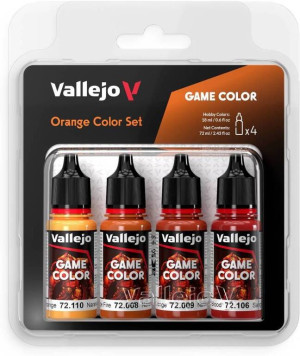 Vallejo: 72.381 - Game Color - Orange Color Set (4 x 18 ml)