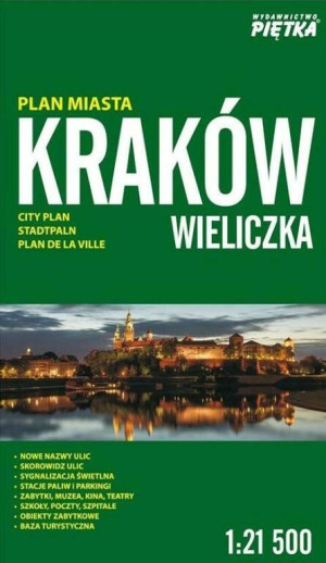 Kraków,Wieliczka 1:21 500 plan miasta PIĘTKA