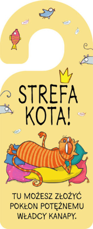 Zawieszka na klamkę. Kot