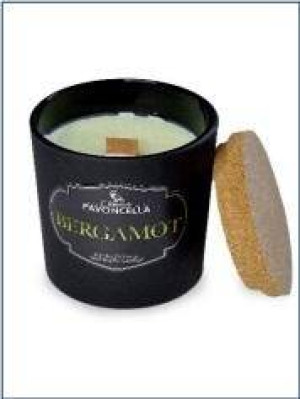 Świeczka sojowa Bergamot czarna 135g