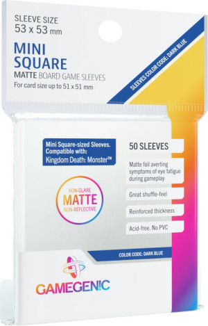 Gamegenic: Matte Mini Square-Sized Sleeves 53x53mm