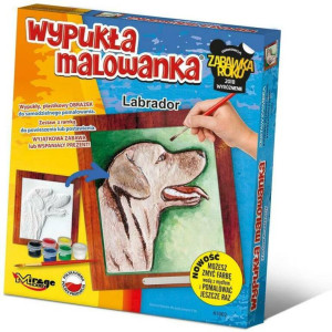 Labrador. Wypukła malowanka