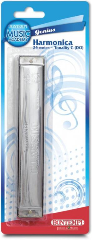 Bontempi. Harmonijka metalowa, 24 nuty