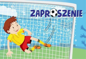 Zaproszenie. Piłkarz, bramka. ZZ-069 (5 szt.)