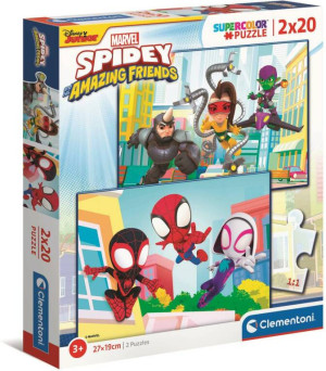 Puzzle 2x20 Super Kolor Spidey and Friends