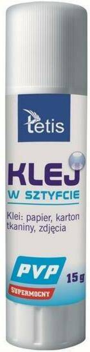 Klej w sztyfcie PVP (bezbarwny) 15g. 20 sztuk