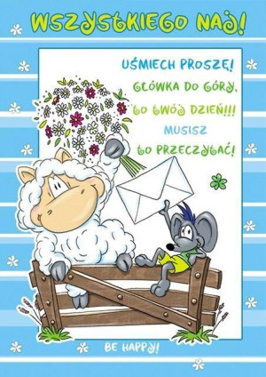 Karnet Smile B6 + koperta, wzór nr 02