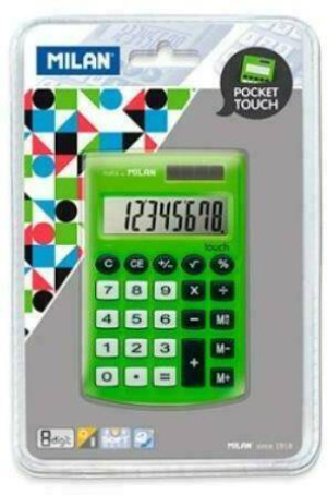 Kalkulator Pocket Touch zielony MILAN