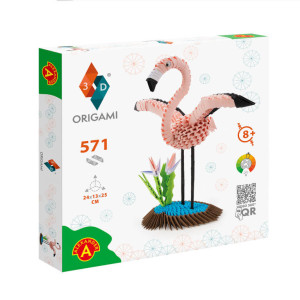 Origami 3D. Flaming