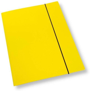 Teczka A4 z gumką lakier żółta 350gsm (10szt)