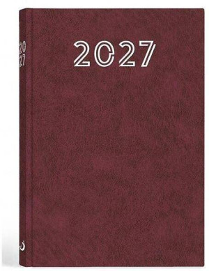 Terminarz 2027 A5 standard bordowy