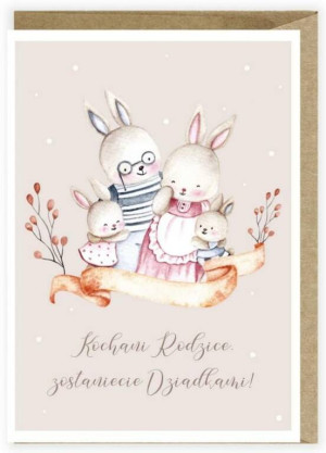 Kartka Zostaniecie Dziadkami K122